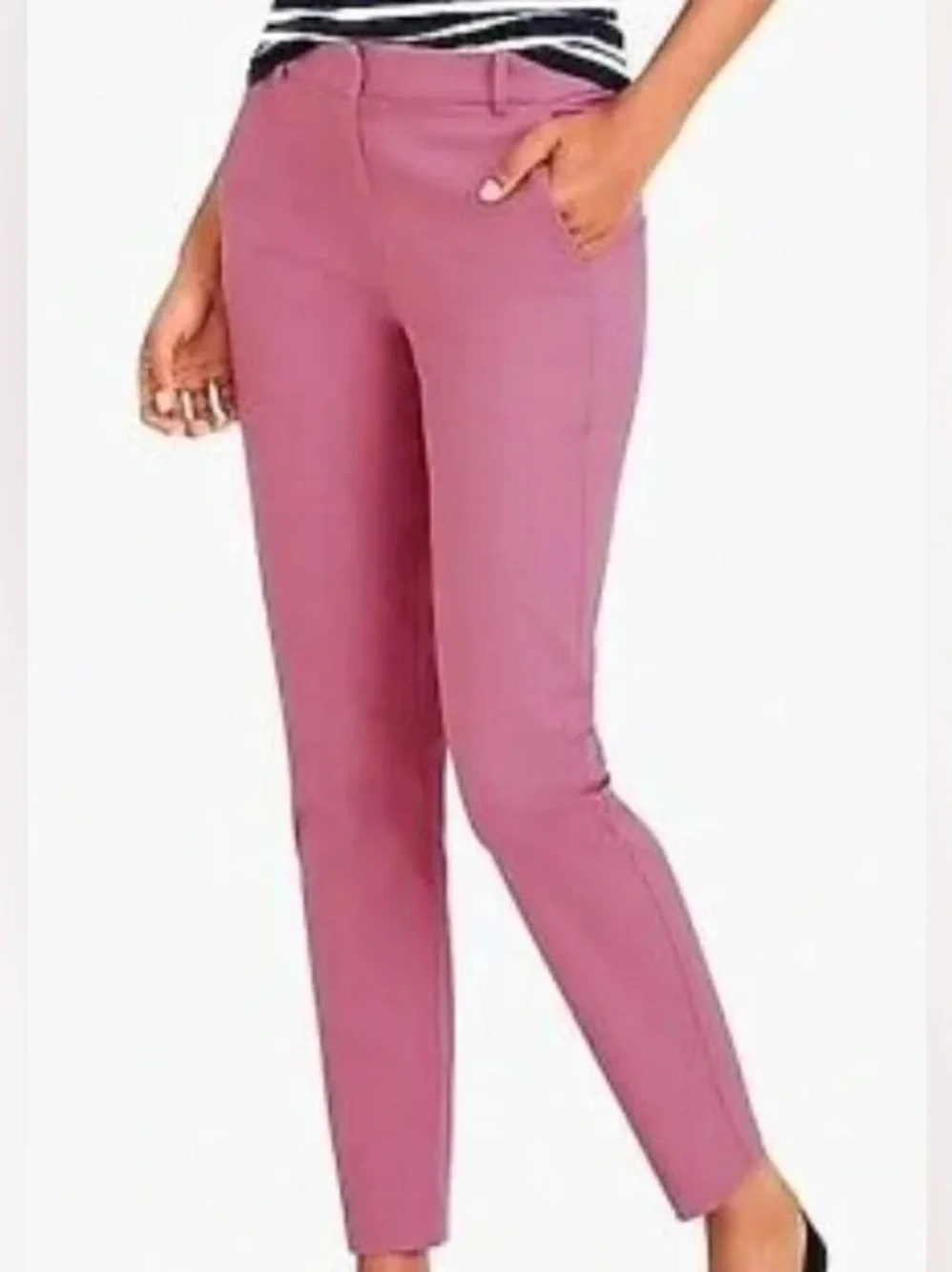 J. Crew‎ Mercantile NWT size 6 Effortless Slim Crop Chino Pants Stretch in pink